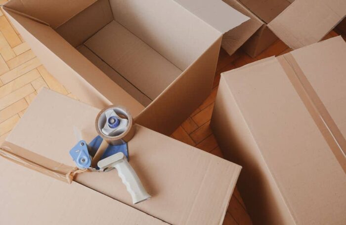 Packing tape and a sturdy box are two of the most vital materials.
